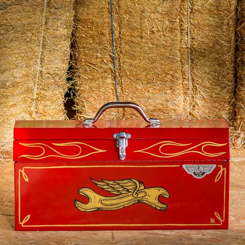 Red Metal tool box made in USA ⎟