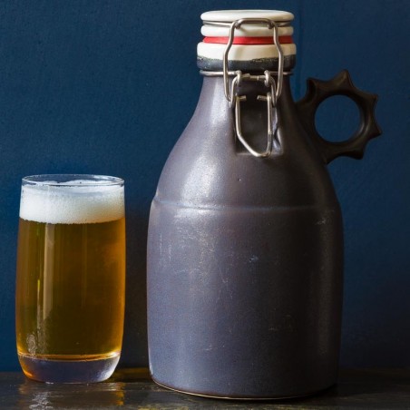 Growler émaillé NOIR MAT (0.960L) made in USA