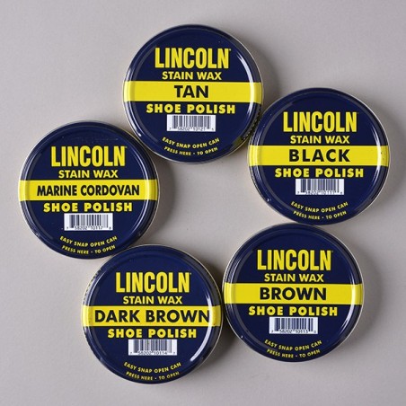 LINCOLN BLACK SHOE WAX