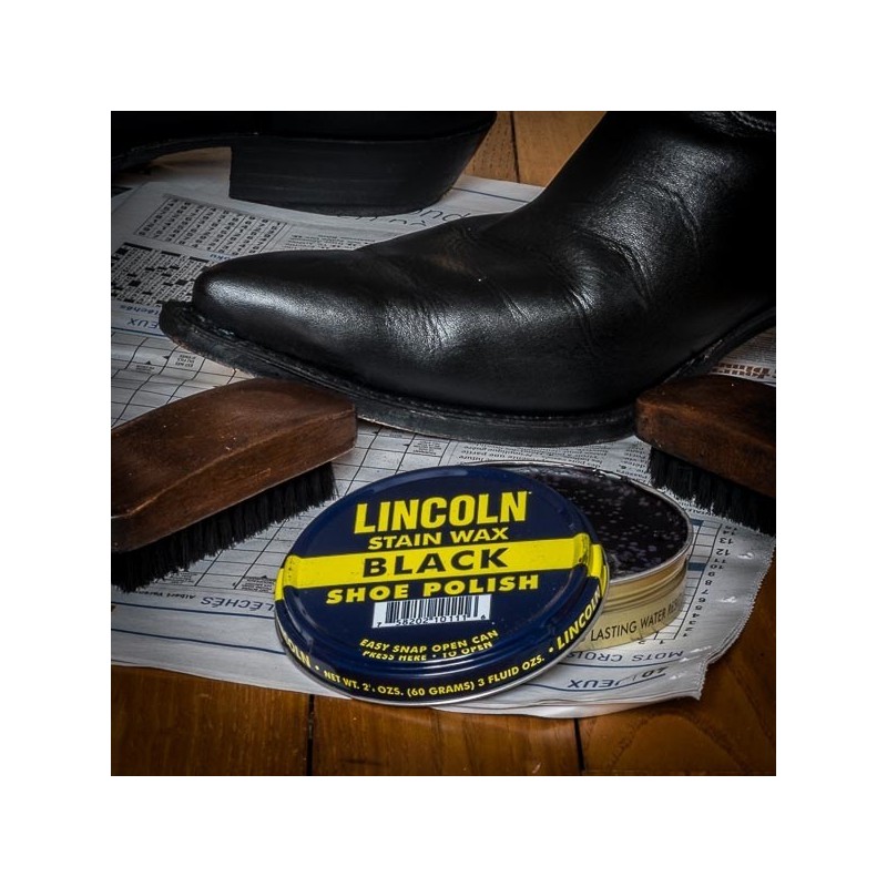 LINCOLN BLACK SHOE WAX