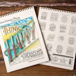 "Happy Thoughts" Coloring Book HESTER & COOK