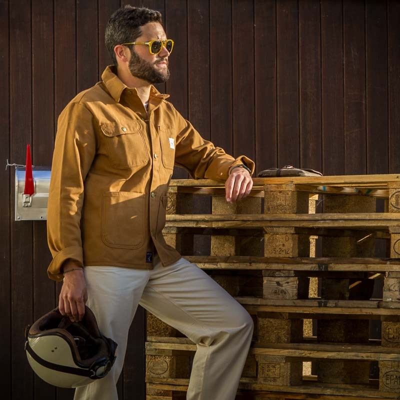 Chore Coat Brown Duck Canvas Pointer Brand Lecomptoiramericain