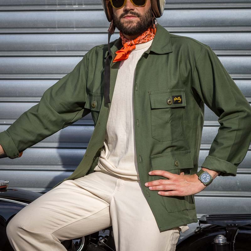 4 Pocket Jacket Olive Sa Stan Ray Le Comptoir Americain Stan Ray Usa