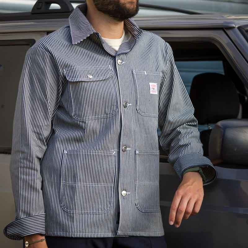Chore Coat Brown Duck Canvas Pointer Brand Lecomptoiramericain