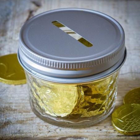 Piggy Bank mason jar 16oz - made in USA