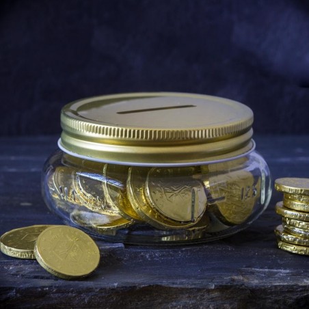 Piggy Bank mason jar 16oz - made in USA