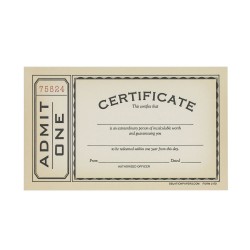 CARTES DE CERTIFICAT made in USA