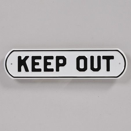 Embossed "DANGER KEEP OUT" sign made in USA