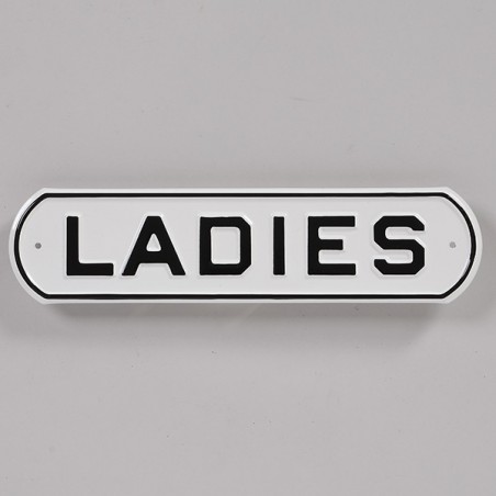 PLAQUE EMBOSSÉE "LADIES" MADE IN USA