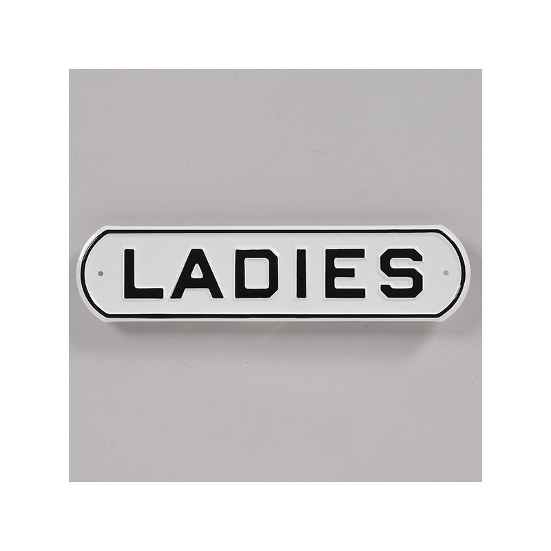 Embossed  ""LADIES" sign made in USA