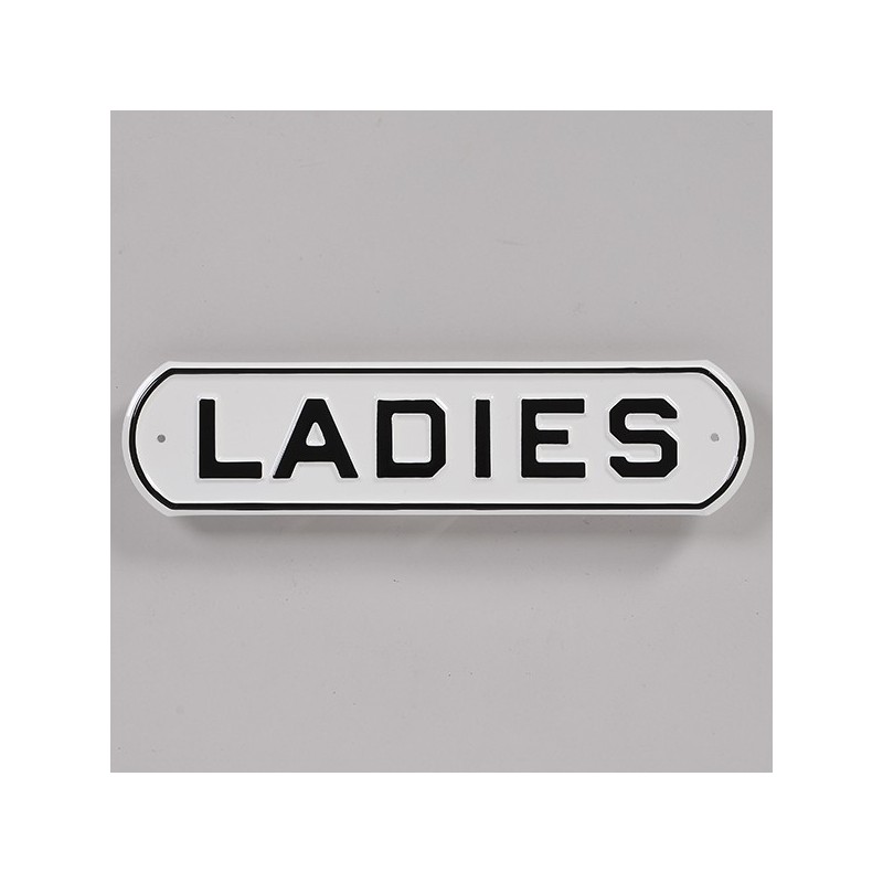 PLAQUE EMBOSSÉE "LADIES" MADE IN USA