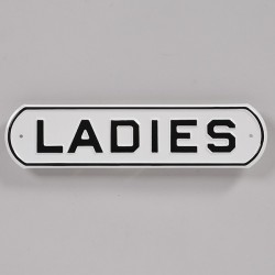 Embossed  ""LADIES" sign made in USA