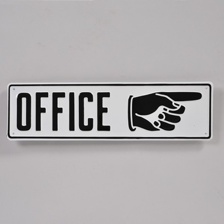 PLAQUE EMBOSSÉE "OFFICE" MADE IN USA