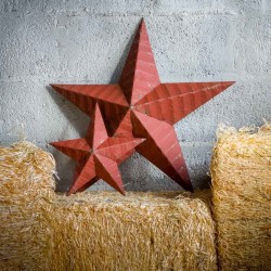 AMISH TIN BARN STAR RED made in USA