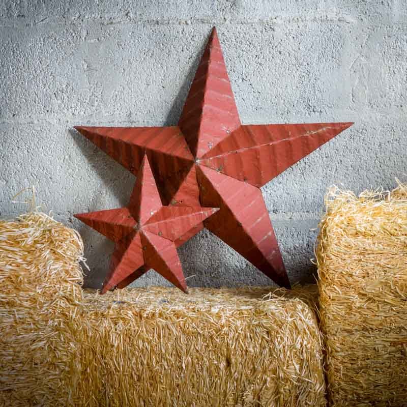 AMISH TIN BARN STAR RED made in USA⎟