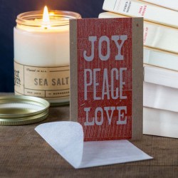 CARTE CADEAU JOY PEACE LOVE made in USA