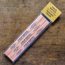 Pack 3 crayons de charpentier bois naturel FIELD NOTES - made in USA