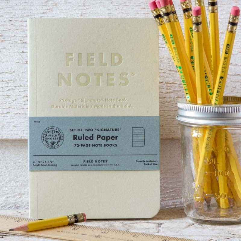 Notebook  SIGNATURE - set of two.  FIELD NOTES