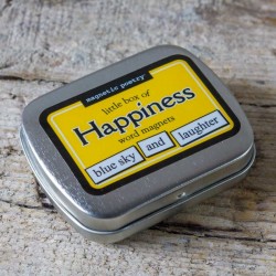 Boîte de mots magnets. Thématique PEACE – Made in USA