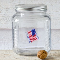 MASON CANDY  JAR BY ANCHOR - 64 Oz- Made in USA