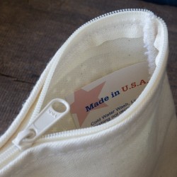 Trousse coton "Drapeau USA" monochrome - made in USA