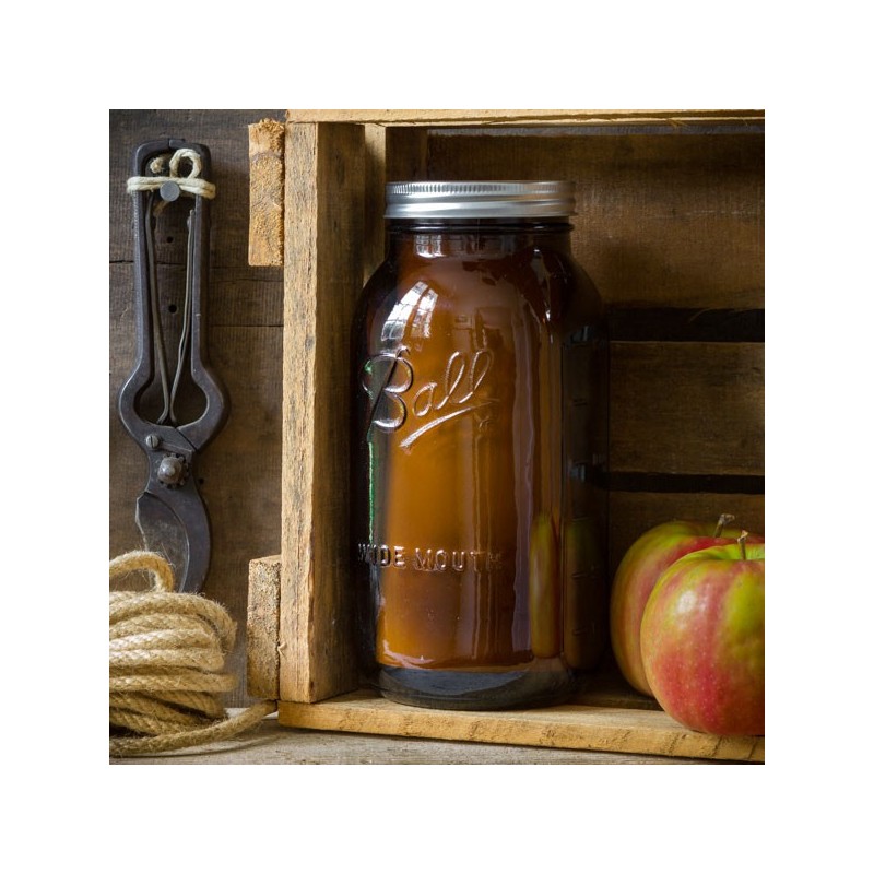 AMBER MASON JAR BALL WIDEMOUTH 64 oz ⎟ le comptoir americain