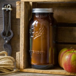 BALL WIDEMOUTH AMBER MASON JAR - (64 oz.)