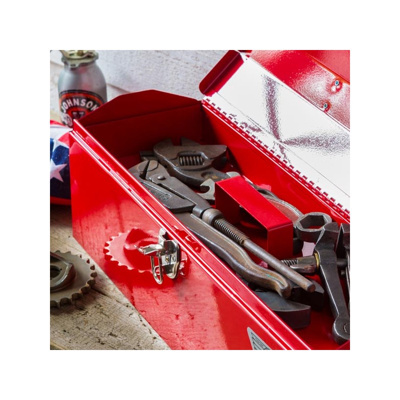 Red Metal tool box made in USA ⎟