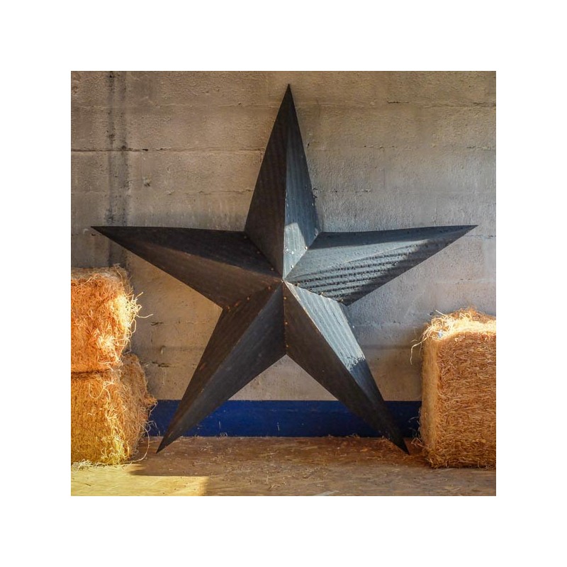 AMISH TIN BARN STAR BLACK made in USA