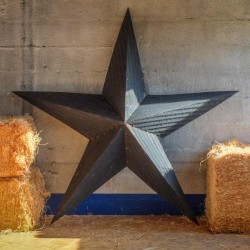 AMISH TIN BARN STAR BLACK made in USA