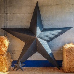 AMISH TIN BARN STAR BLACK made in USA