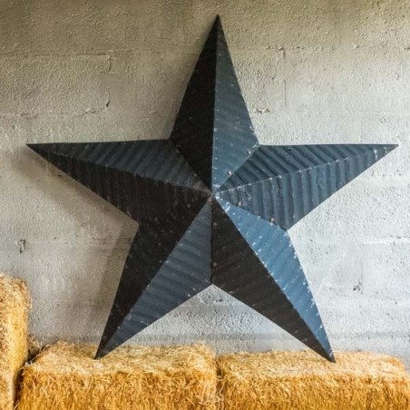 AMISH TIN BARN STAR XL (120cm) BLACK made in USA