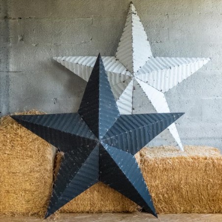 AMISH TIN BARN STAR XL (120cm) BLACK made in USA