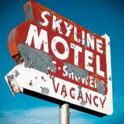 SKYLINE MOTEL VINTAGE  KEY TAG made in USA