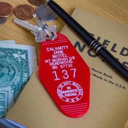 CALAMITY JANE MOTEL VINTAGE  KEY TAG made in USA