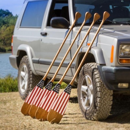 Artisan Painted Paddle Stars and Stripes made in USA