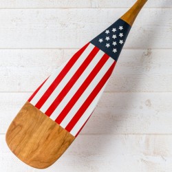 Artisan Painted Paddle Stars and Stripes made in USA