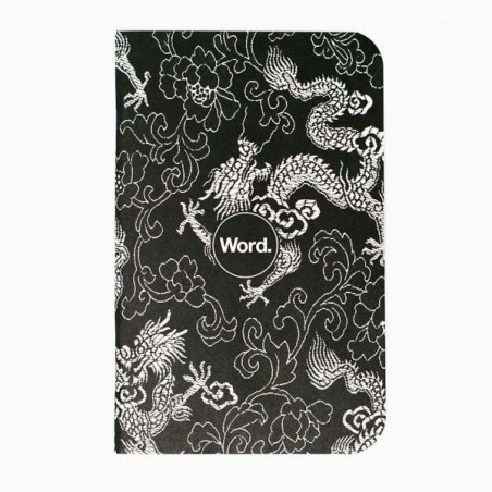 Pack de 3 carnets dragon noir WORD made in USA