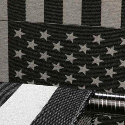 American Flag Wool Throw by FARIBAULT made in USA