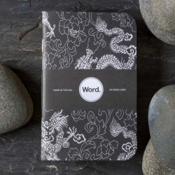 Pack de 3 carnets dragon noir WORD made in USA