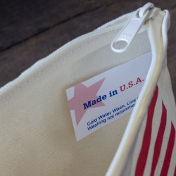 Trousse coton "Drapeau USA" couleur - made in USA