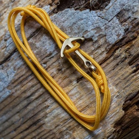 Bracelet Ancre cordon orange  CAPE CLASP - made in USA