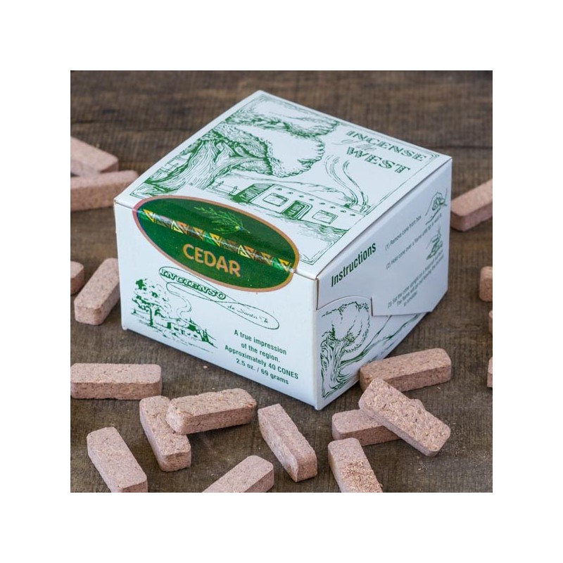 Cedar Incense - Box Approximately 40 Bricks 