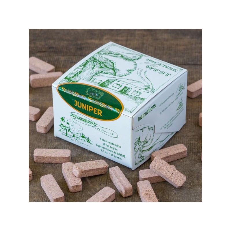 Juniper Incense Box with 40 Bricks ⎟ INCIENSIO de SANTA FE ⎟ LE