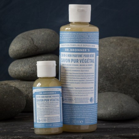 Savon Liquide non parfumé pour bébé - Dr. Bronner's - Made in USA