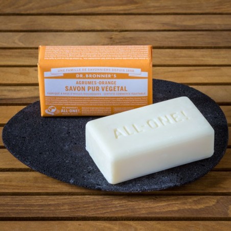 Pain de savon 140g. Agrumes Orange  - Dr. Bronner's - Made in USA