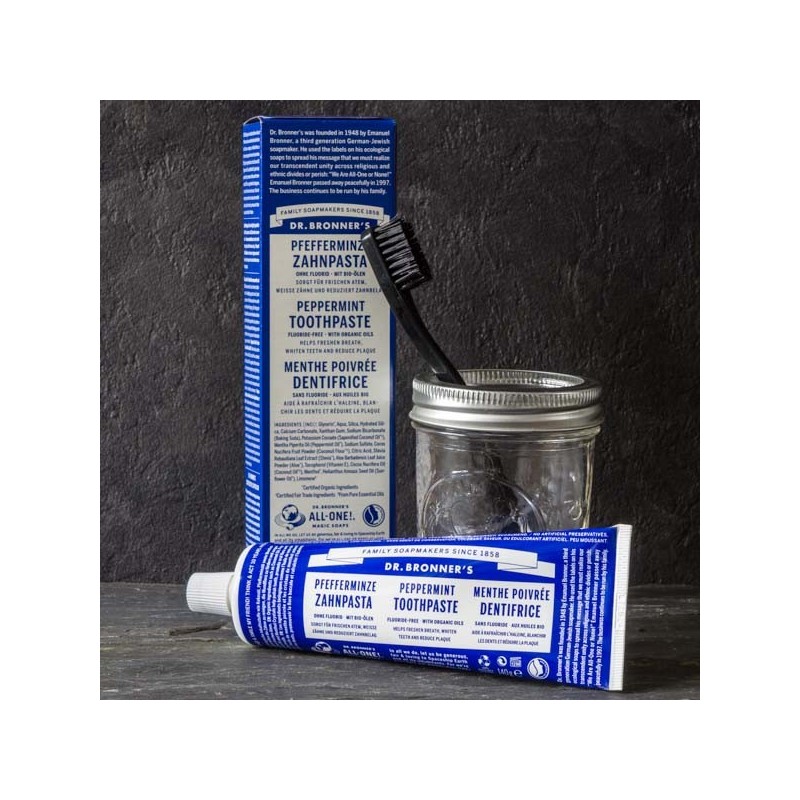 Dentifrice menthe poivrée "All One"  - Dr. Bronner's - Made in USA