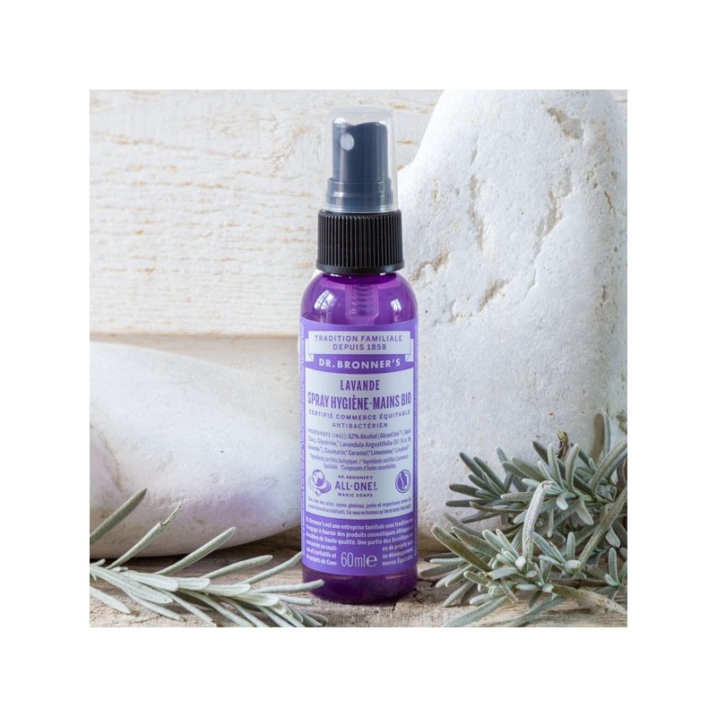 Organic Hand- Hygiene Spray - Lavender- Dr Bronner's- made in USA