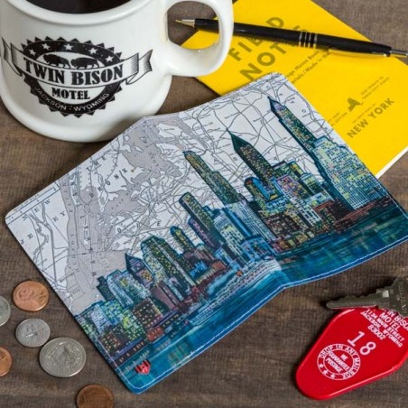 NYC Skyline Passport Holder - Made in USA