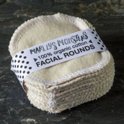 20 facial rounds (natural) Marleys Monsters- Made in USA